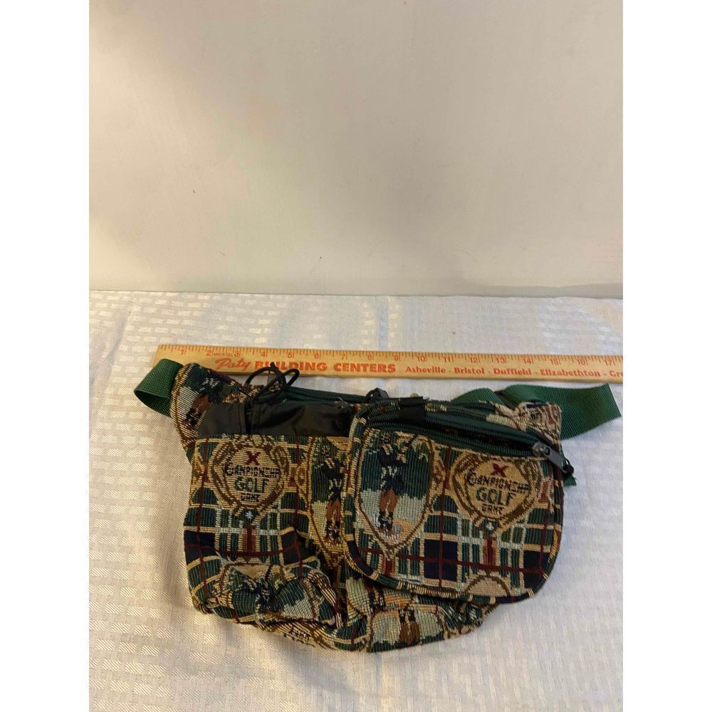 X champion ugly golf game tapestry green Fanny pack 13.5”x7.5” Vintage RARE‎